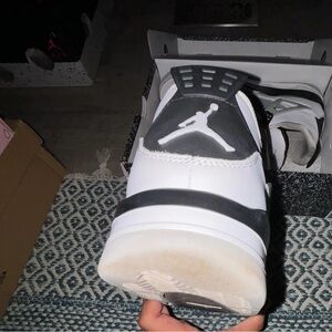 Jordan four military blacks worn original box